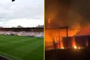 祸不单行!英甲两俱乐部主场接连遭遇火灾,有一例为人为纵火🔥
